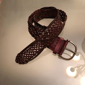 Aeropostale woven leather belt